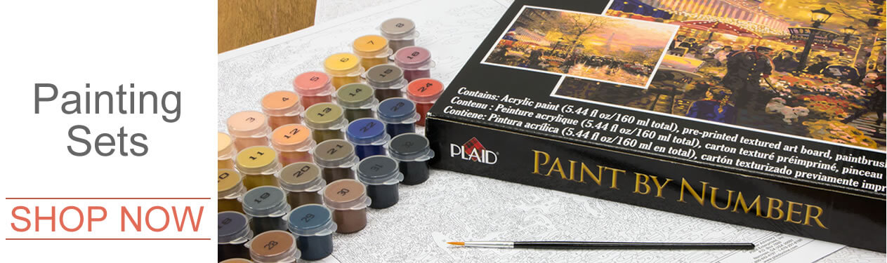 Dimensions, Paintworks, Royal Langnickel, Reeves painting by number paint by number kits